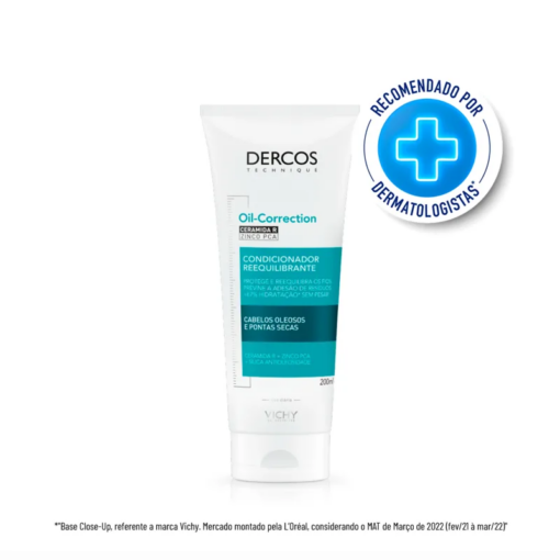 DERCOS CONDICIONADOR REEQUILIBRANTE OIL-CORRECTION COM CERAMIDA R E ZINCO PCA