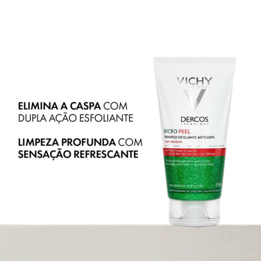 Vichy Dercos Micro Peel – Shampoo Esfoliante – 150ml - Image 4