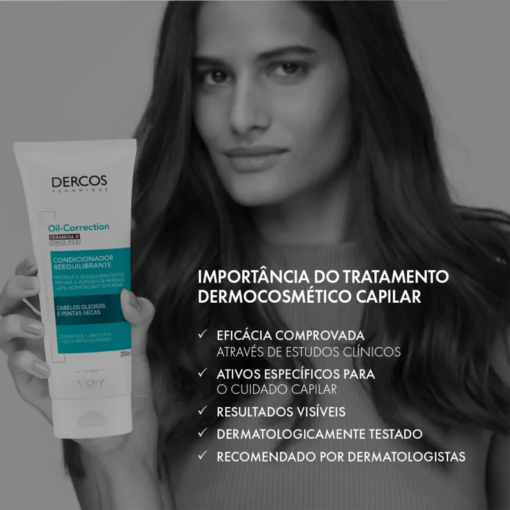 DERCOS CONDICIONADOR REEQUILIBRANTE OIL-CORRECTION COM CERAMIDA R E ZINCO PCA - Image 2