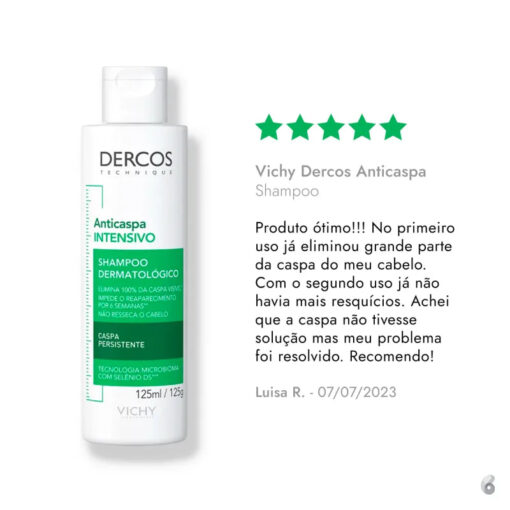 DERCOS SHAMPOO ANTICASPA INTENSIVO DS CABELOS SECOS - Image 6