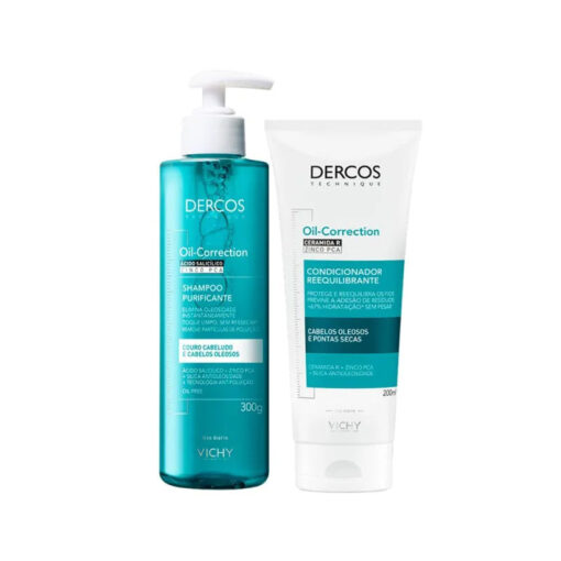 Kit Shampoo + Condicionador Dercos Oil Correction Vichy