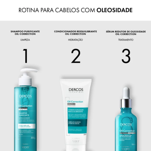 DERCOS CONDICIONADOR REEQUILIBRANTE OIL-CORRECTION COM CERAMIDA R E ZINCO PCA - Image 3