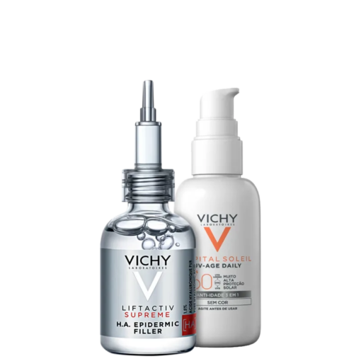 Kit Vichy Liftactiv Supreme H.A. Epidermic Filler & UV-Age Daily FPS 60 (2 Produtos)